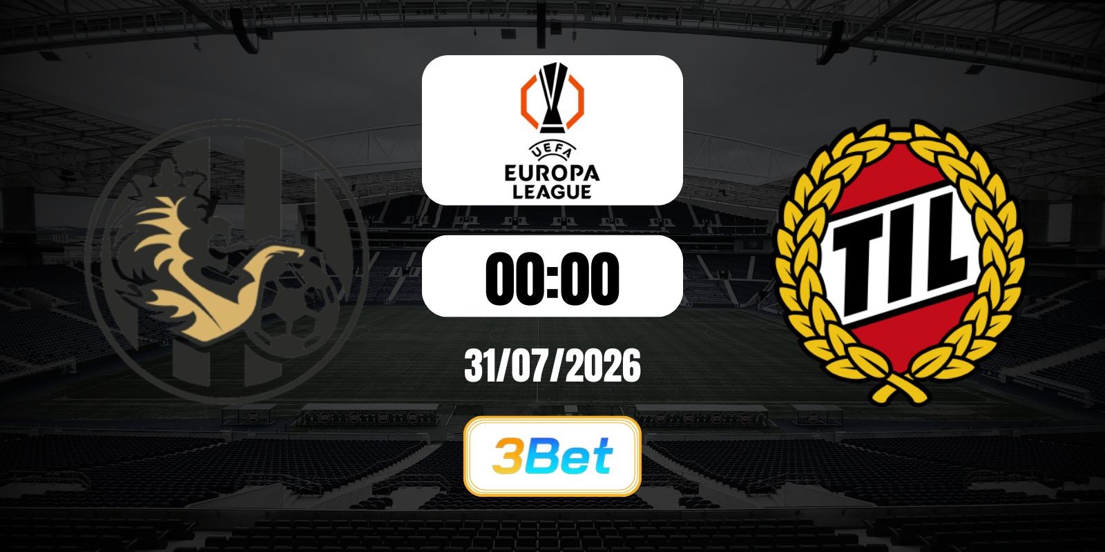 3BET Soi kèo Hradec Kralove vs Tromso 00h00 ngày 31/07/2026 - Cúp UEFA